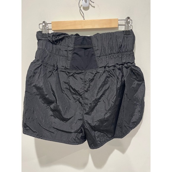 Free‎ People Movement The Way Home Black High Waist Running Athletic Shorts M - Picture 2 of 5